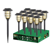 1 Pezzo Lampada da Giardino Solare Esterno Gemini Led 43 cm