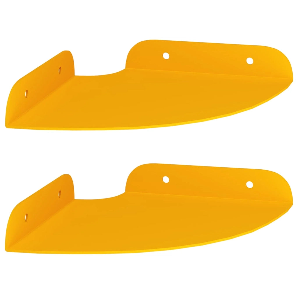 Mensola sospesa 2 pcs Giallo senape 15 x 15 x 2 cm 8004080