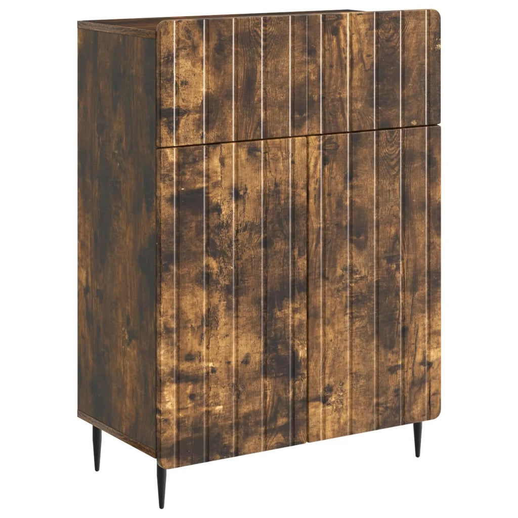 Credenza | Madia | Buffet da pranzo | Armadio da pranzo Rovere Fumo 66 x 34,5 x 92 cm Legno ingegnerizzato