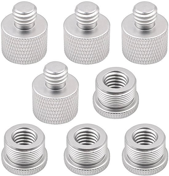 Set di 8 adattatori a viti per stand per microfono