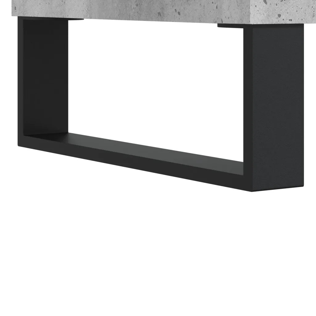 Tavolino da Salotto-Tavolino da soggiorno-Tavolo Grigio Cemento 60x50x40cm Legno Multistrato 608362