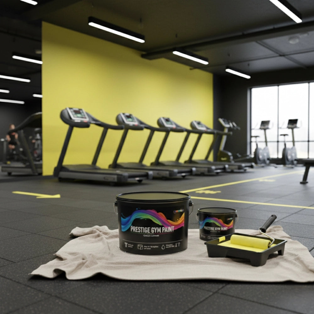 Pittura murale prestige gym paint giallo limone super lavabile *** formato 0,750 lt, confezione 1