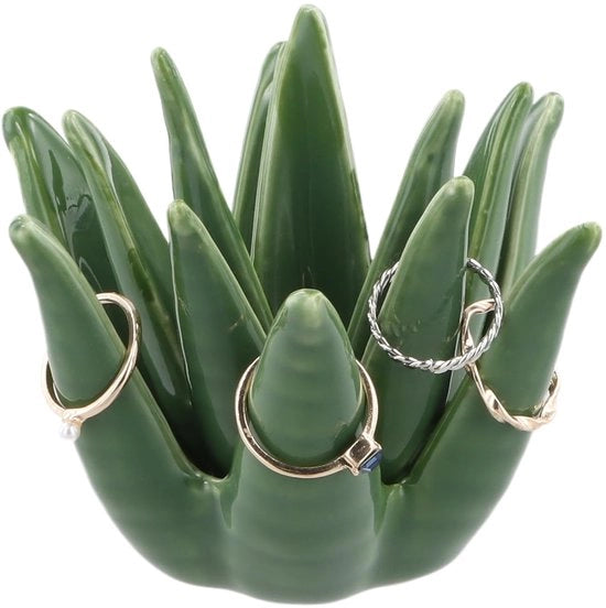 Supporto per cactus e piante grasse per anelli, orecchini e bracciali, scala per anelli per fiori di aloe, scala per anelli per decorazioni di casa, scala per anelli per regali di compleanno e matrimoni