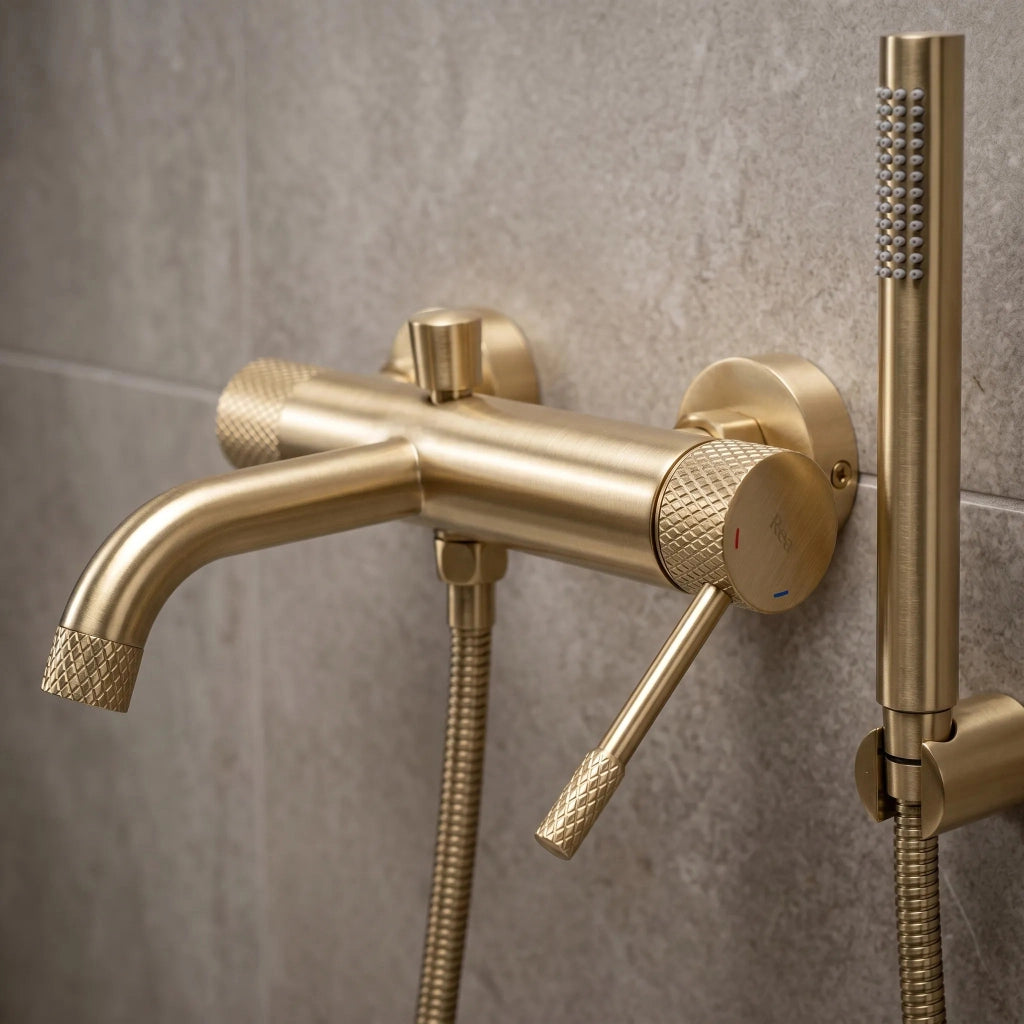 Rubinetto Da Vasca Rea Venti Brush Gold
