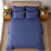 Rotihamo, set Completo Letto Singolo in Cotone, blu