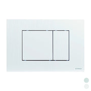 PLACCA DOPPIO SCARICO METIS- Cromo lucido- FLUID- pezzi 1