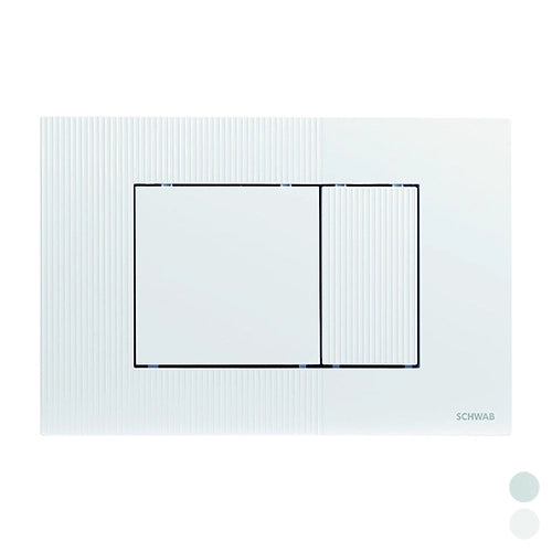 PLACCA DOPPIO SCARICO METIS- Cromo lucido- FLUID- pezzi 1