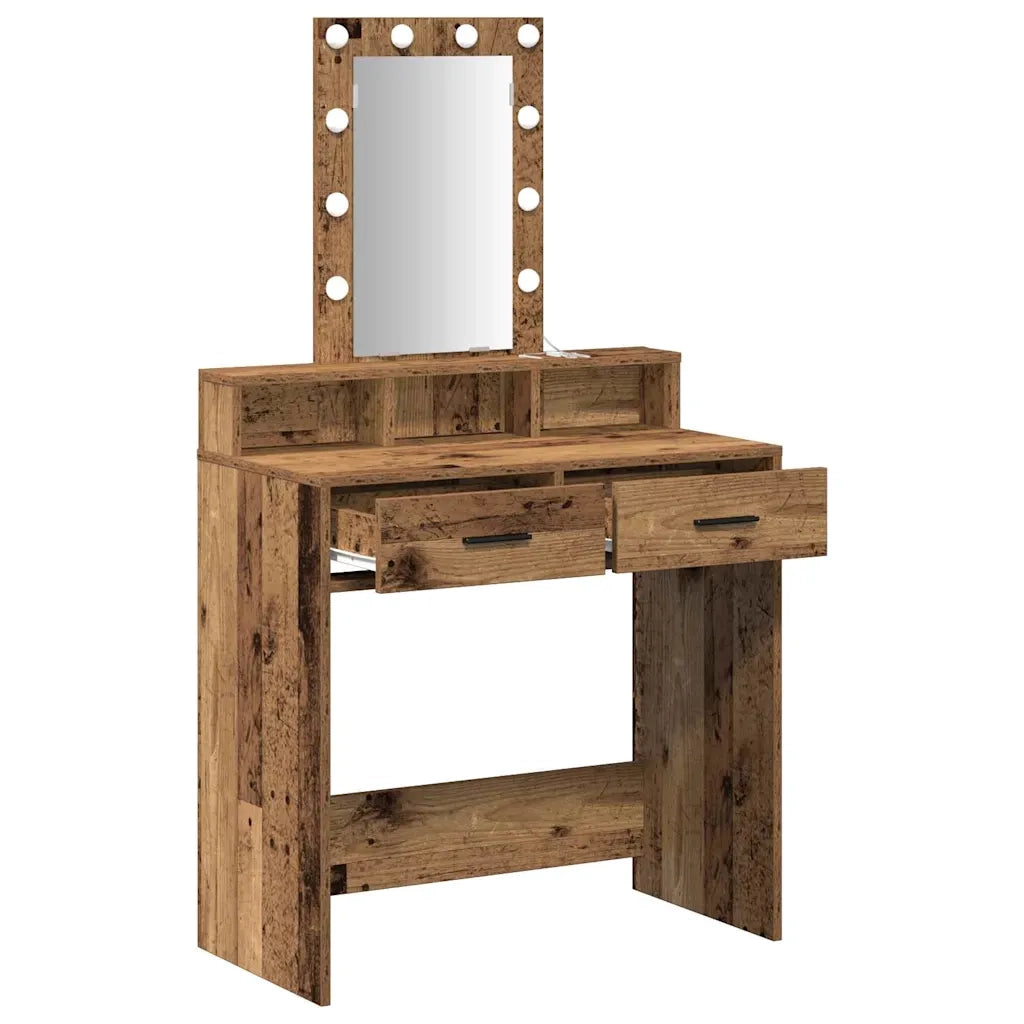 Toeletta | Tavolo da Trucco Marrone 79 x 41 x 140 cm Legno multistrato