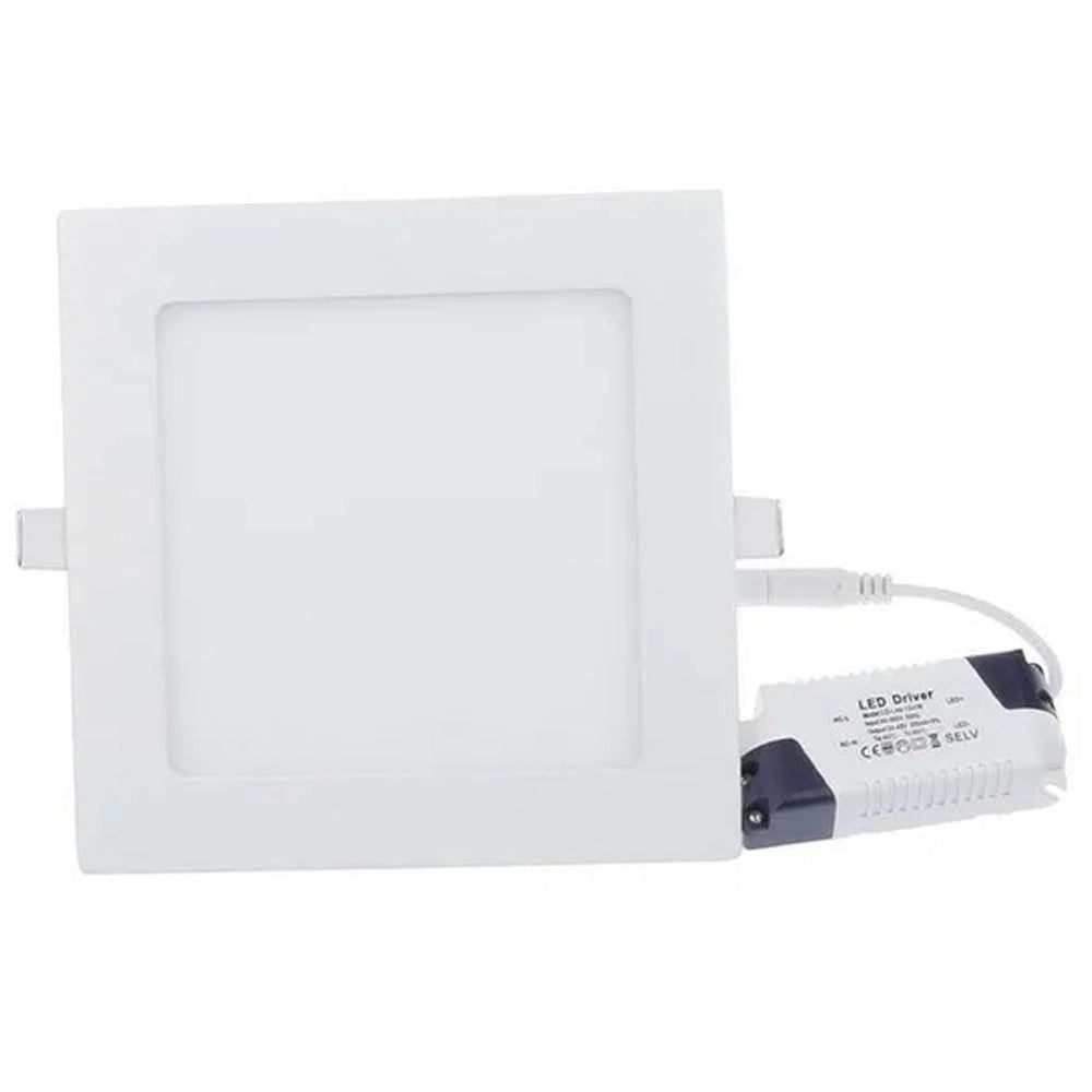 Trade Shop - Pannello A Led Tondo O Quadrato Ad Da Incasso Luce Fredda Calda Neutra Wisdom - -bianco Caldo-6 Watt -quadrato    -