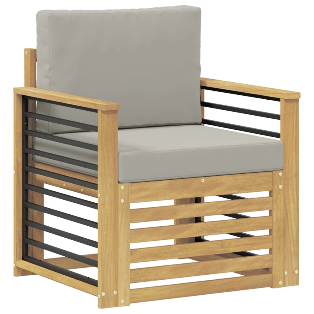 Set di divani da esterno Poliestere Bianco 3439108