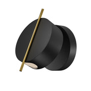 Maytoni applique moderna Nuance 1 luce LED integrato nero alluminio