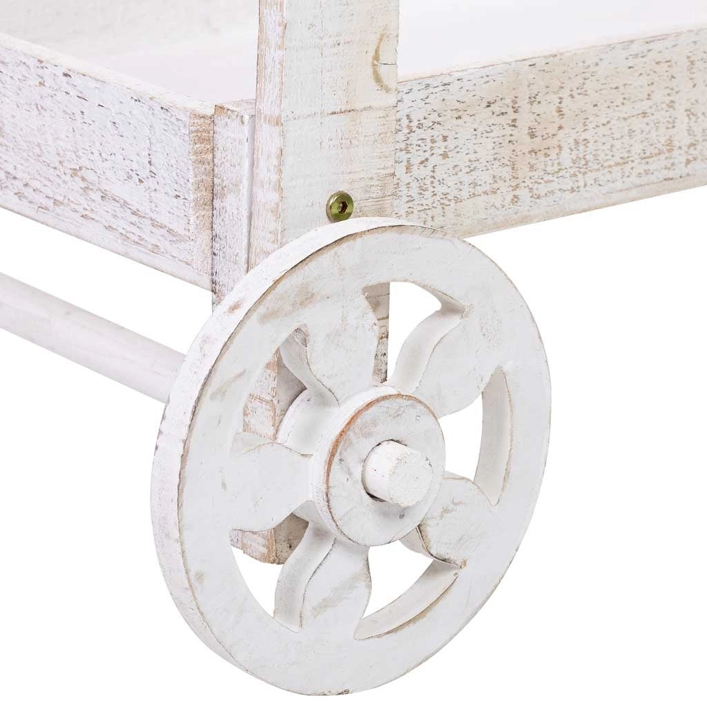 Carrello espositivo-scaffale in legno 86x45x162h cm