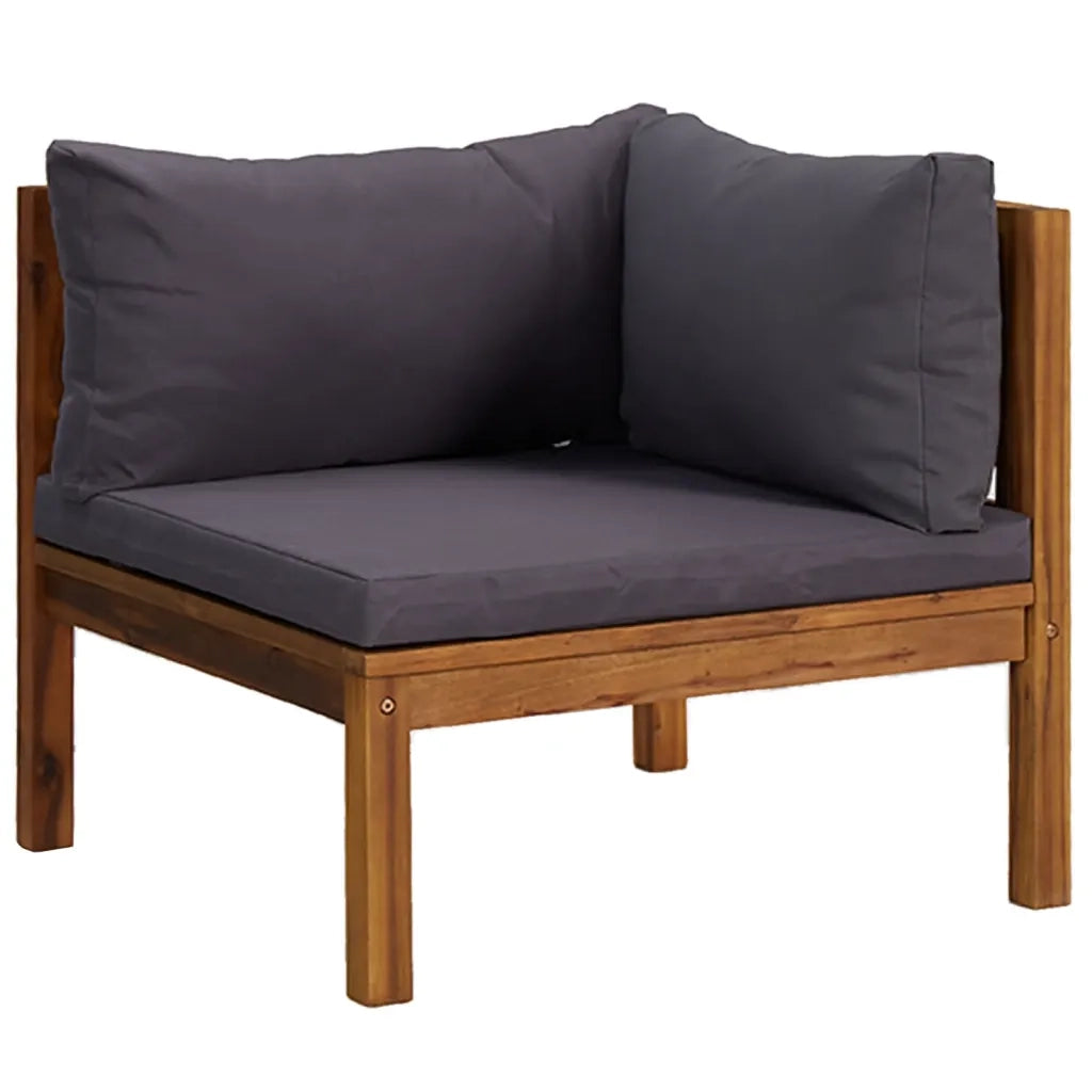 Divano da Giardino 3 Posti con Cuscino Legno Massello di Acacia 3086900