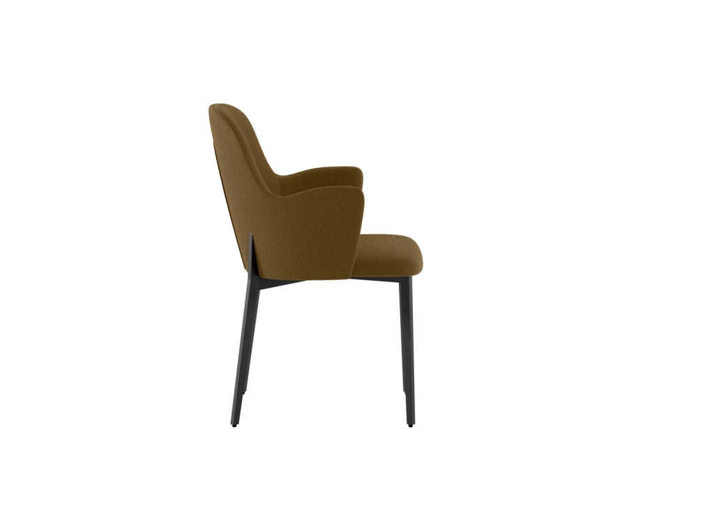Set 4 Sedie Sophia 53,5x62,5x80 cm in Tessuto Easy-Clean Marrone