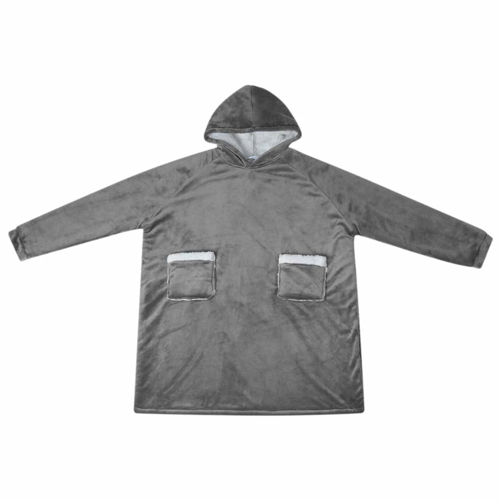 Felpa coperta Grigio scuro L Pile e Flanella 42017190