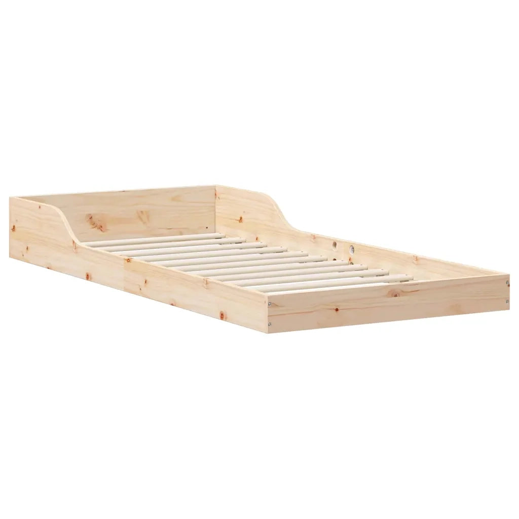 Letto singolo | Letto per adulti | Struttura del letto Naturale 80 x 220 cm Pino massello