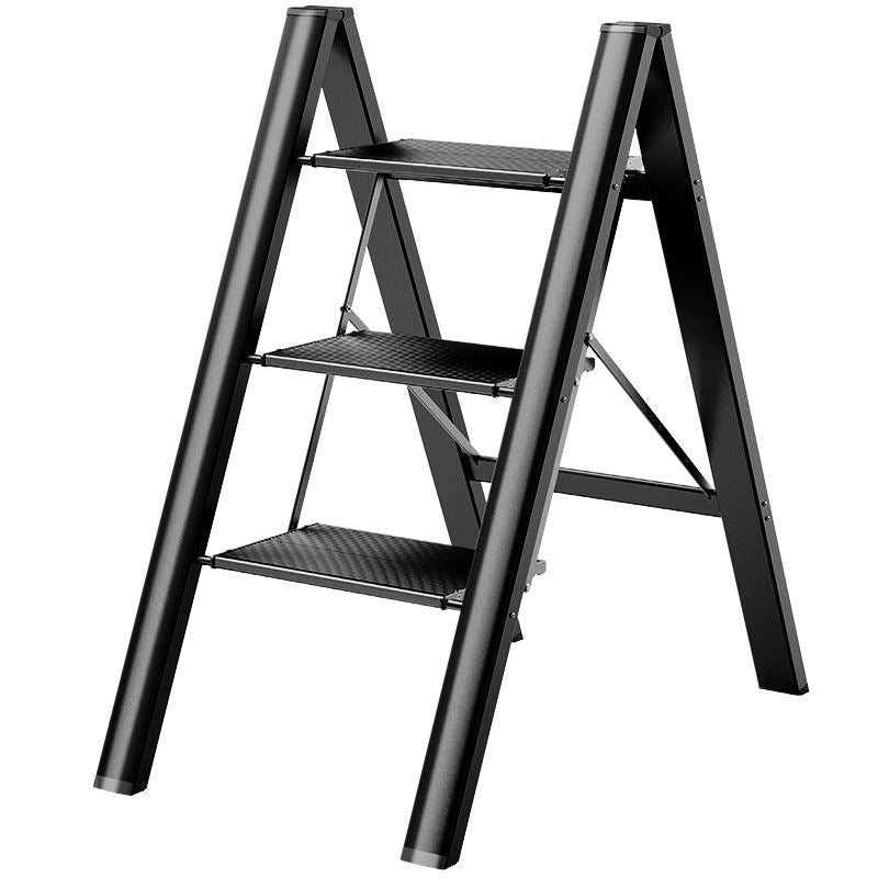 Scaletta Pieghevole 3 Gradini Antiscivolo Portatile ¨C Xylo ¨C Nero