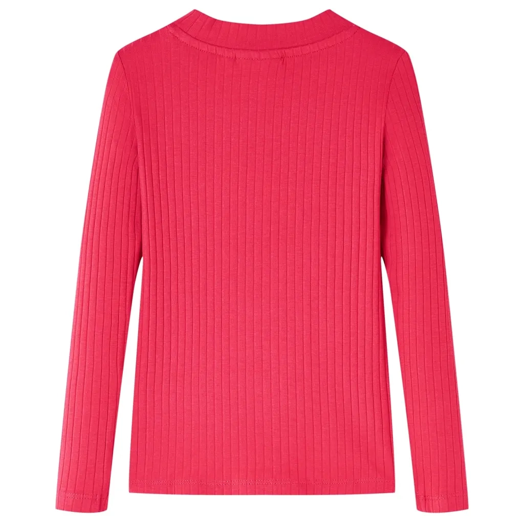 Maglietta da Bambina a Maniche Lunghe Fucsia 92