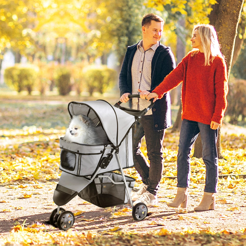 Passeggino per Cani Pieghevole ¨C zephmum ¨C Grigio