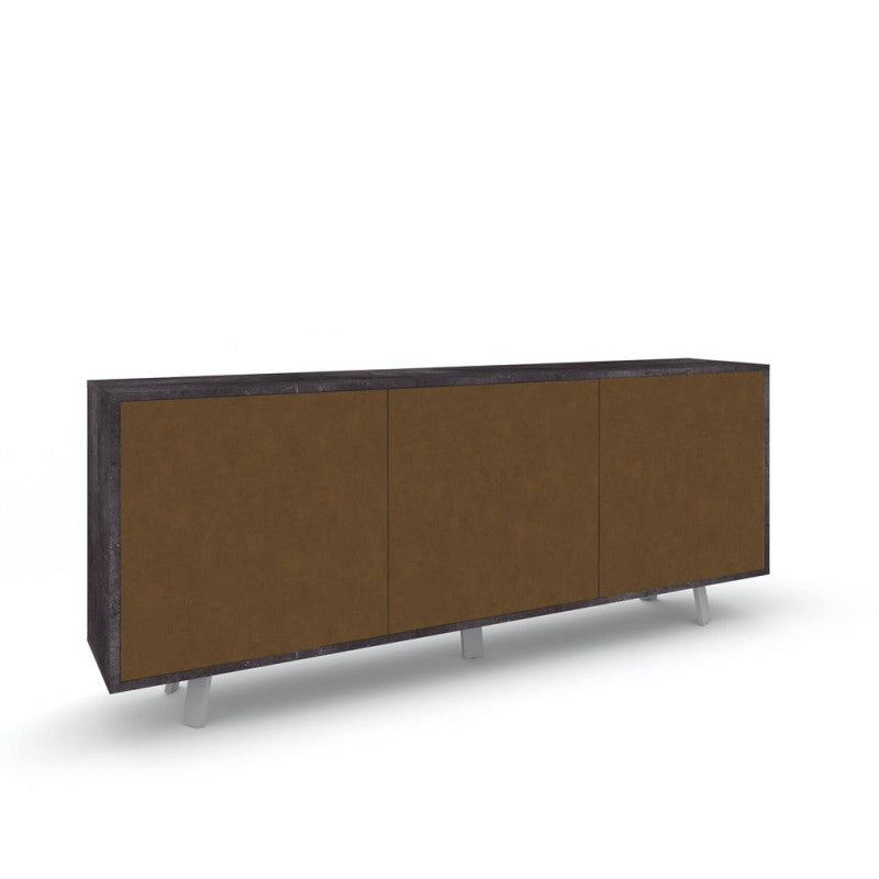 Mobile 3 Ante Kit Ossido Nero cm 177x41x74h - Sarmog