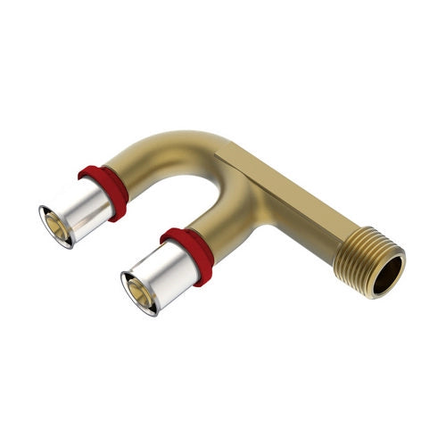 RACCORDO DOPPIO IKARO MASCHIO A U- Diam. 16x16 - 3/4- IKARO- pezzi 1