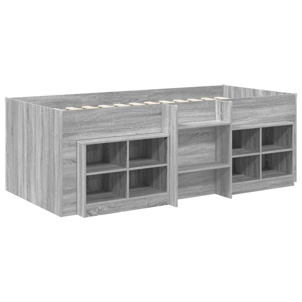Struttura Letto Loft con Mobile 3 pz Sonoma grigio 3423411