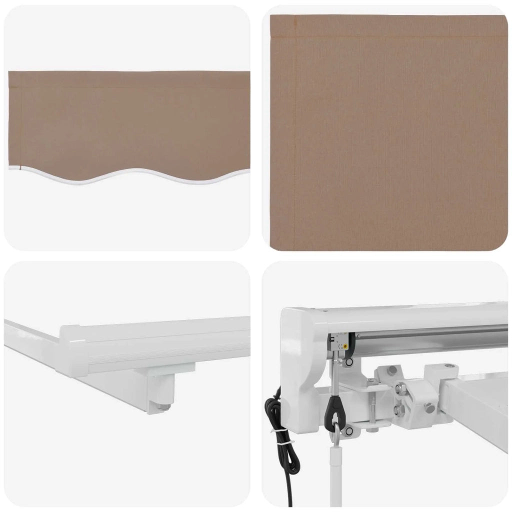 Tettuccio Elettrico Retrattile Tortora 5 x 3 m 3426413