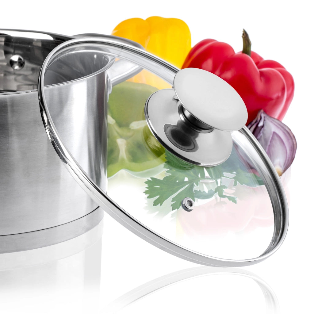 Coperchio in vetro KADAX da 20 cm, universale, resistente al calore, per pentole e padelle.