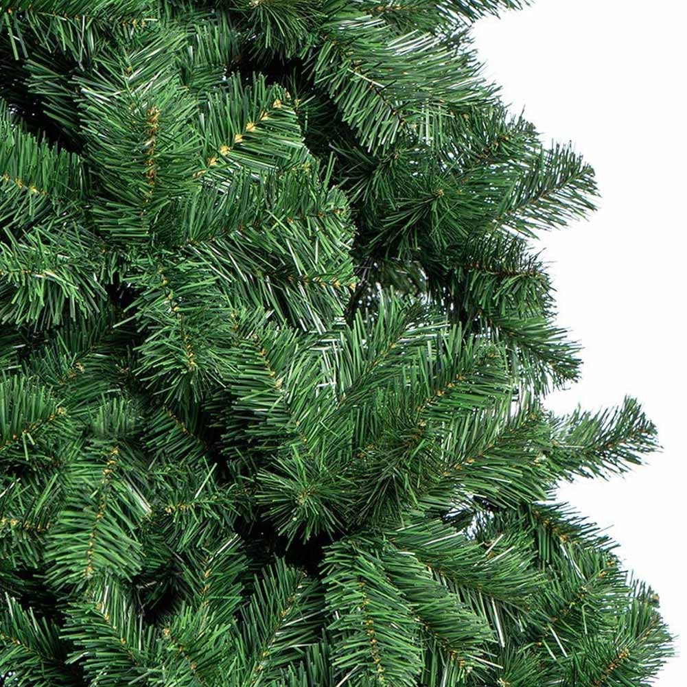 Albero Di Natale 180 cm Gran Sasso Super Folto 955 Rami Pino Verde Base a Croce