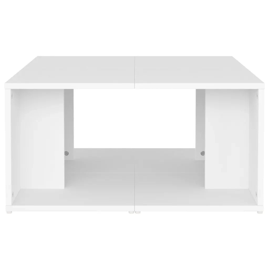 Tavolini da salotto | Tavolino da caff¨¨ | Tavolino da Soggiorno 4 pz Bianchi 33x33x33 cm in Multistrato