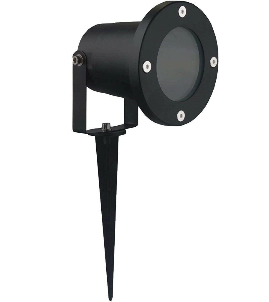 FARETTO PICCHETTO ORIENTABILE DA GIARDINO LAMPADINE GU10 IP65 IMPERMEABILE Grigio LUCA CALDA