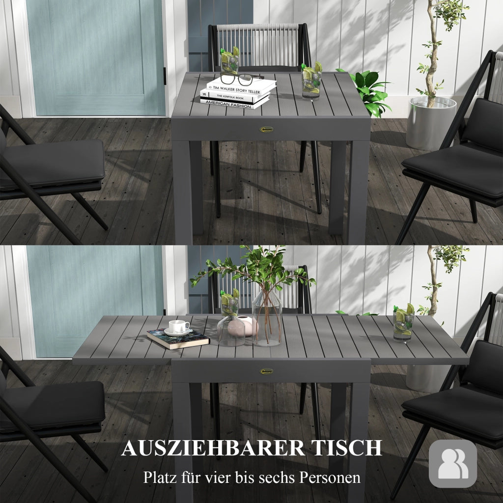 Tavolo da Giardino ¨C Minimal ¨C Grigio 162x80x75 cm