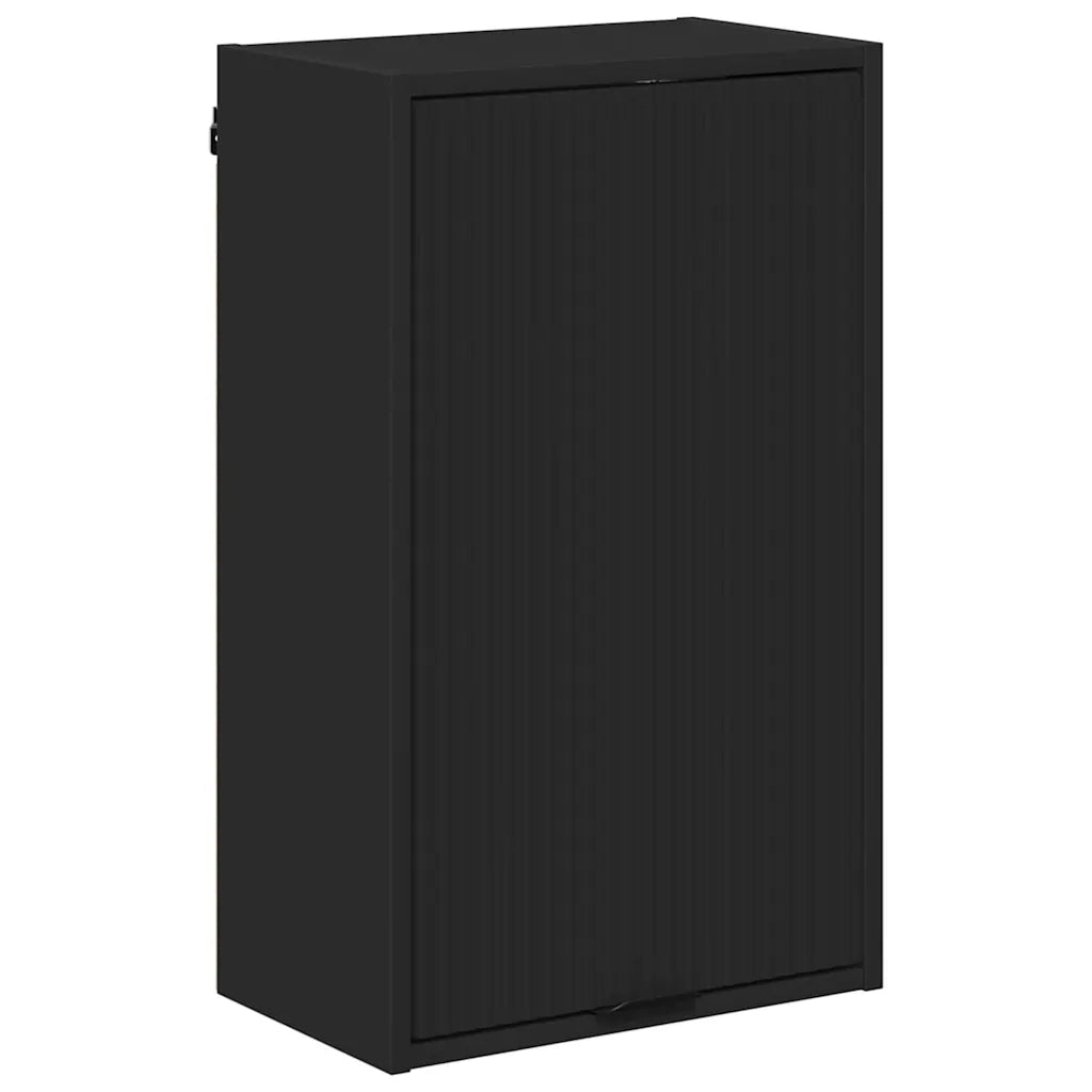 Set di mobili per il bagno Nero Legno ingegnerizzato, Metallo 3393114
