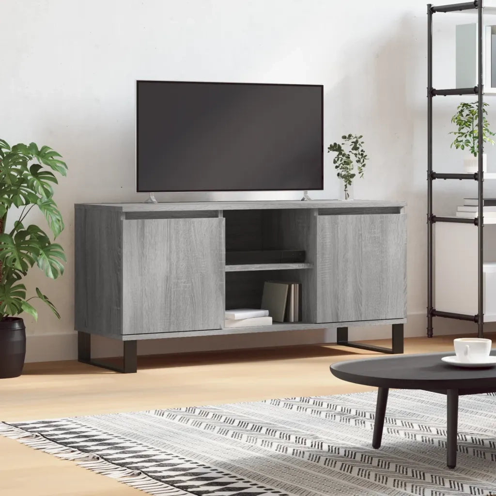 Mobile TV | Armadietto TV | Mobile Porta TV Grigio Sonoma 104x35x50 cm in Legno Multistrato