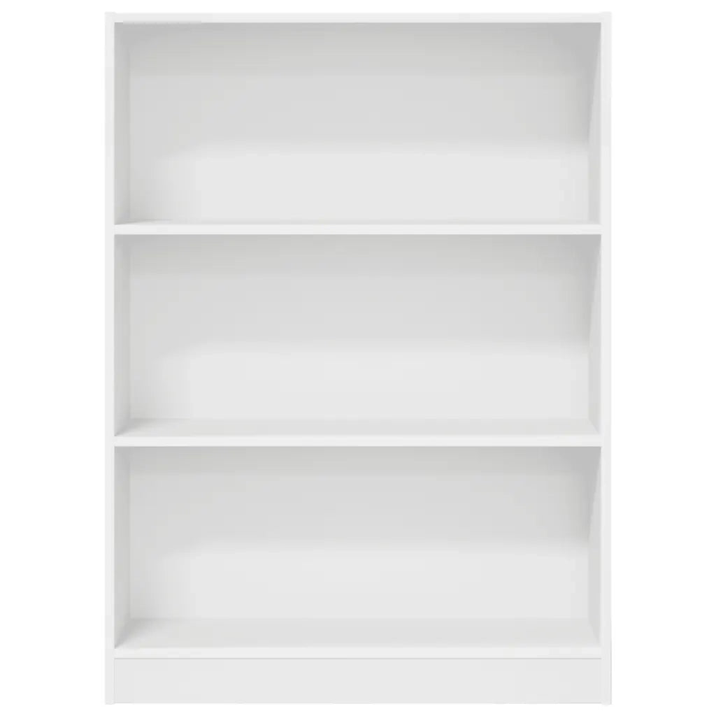 Libreria-Scaffale per Libri-Mobile di Stoccaggio Bianca 80x24x109 cm in Legno Multistrato