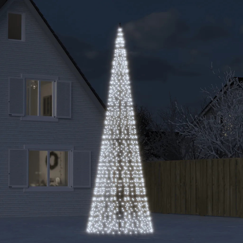 Albero di Natale a LED 1534 LED Bianco Freddo 500 cm 358117