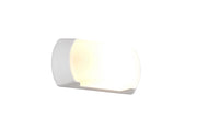 Applique da esterno rotonda CUMANA RL 1xE27 bianca IP65