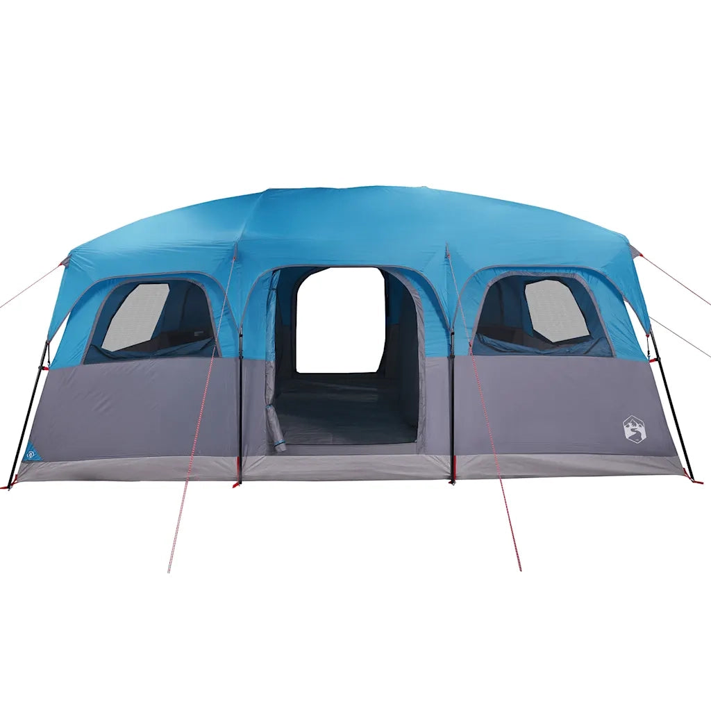 Tenda Familiare Cabina per 10 Persone-Tenda da campeggio Blu Impermeabile