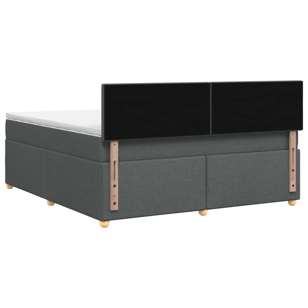 Letto box spring con materasso Grigio Scuro 140 x 200 cm 3452437
