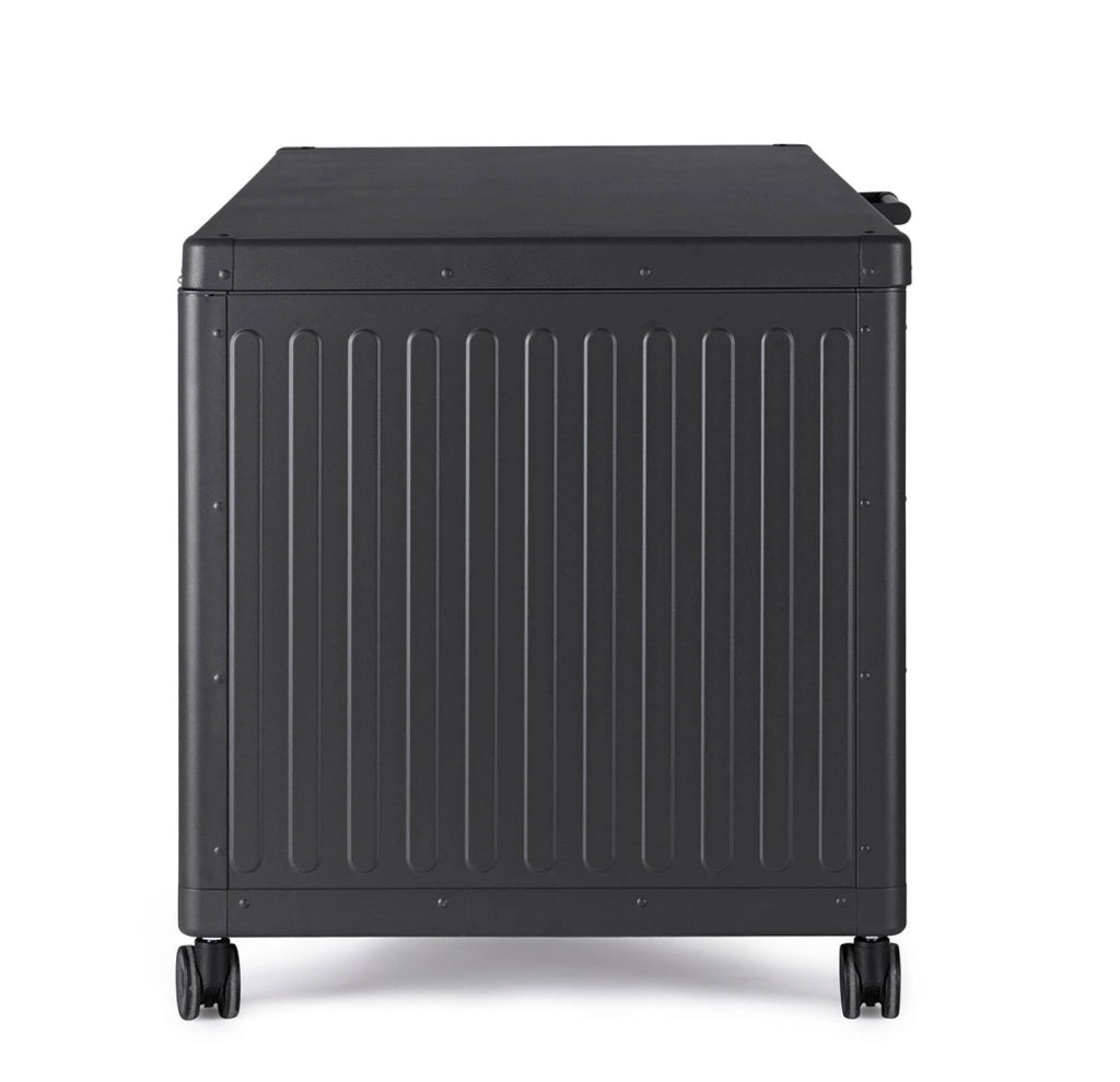Baule Contenitore da Esterno 164,8x72x70h cm Apertura Facile e Ruote in Alluminio Ocean M Antracite