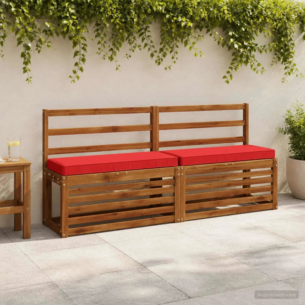 Cuscini per Panchina a 2 Pezzi VUGHT 2 pcs 100% Poliestere 950465