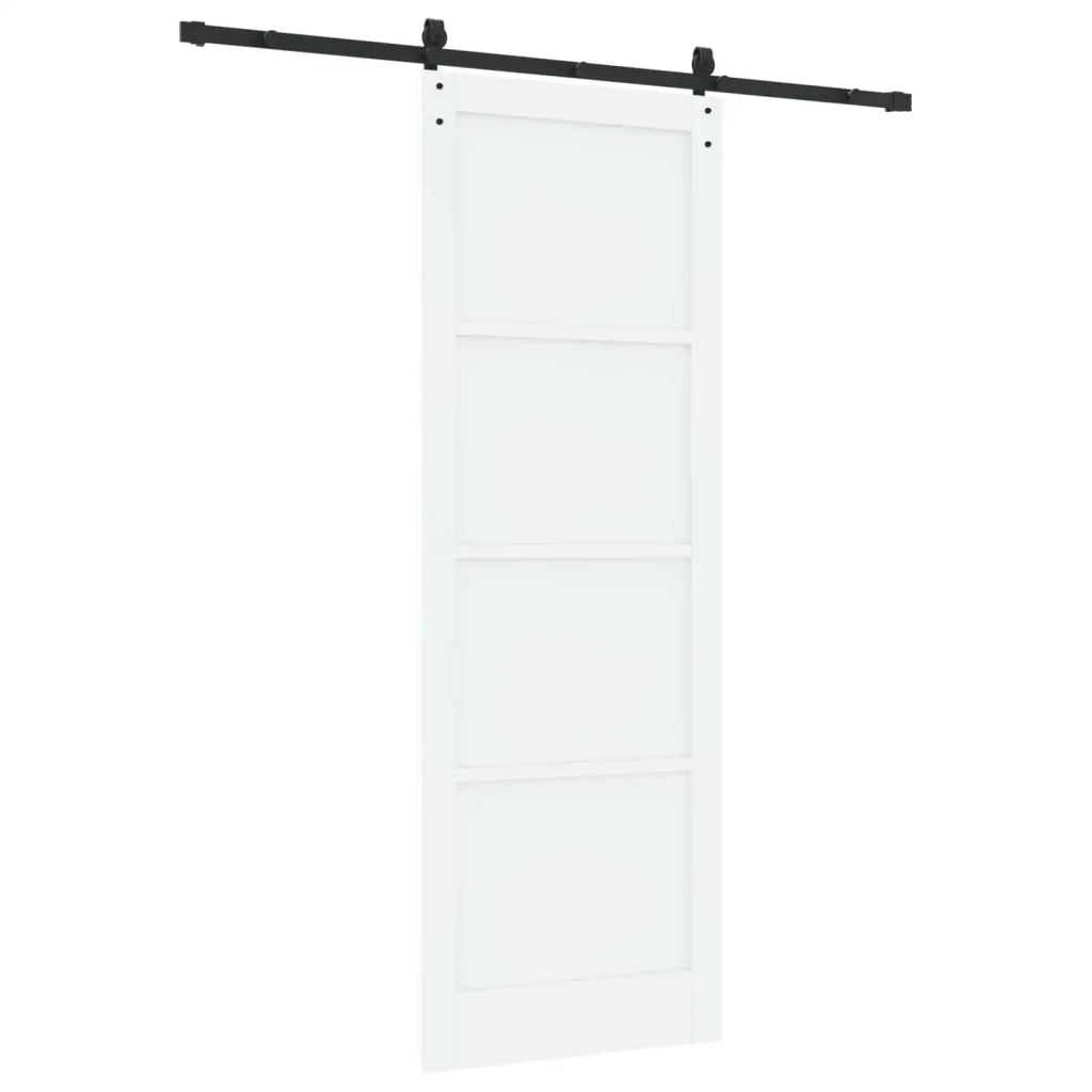 Porta scorrevole Bianco e Nero 83 x 232 cm 3445410