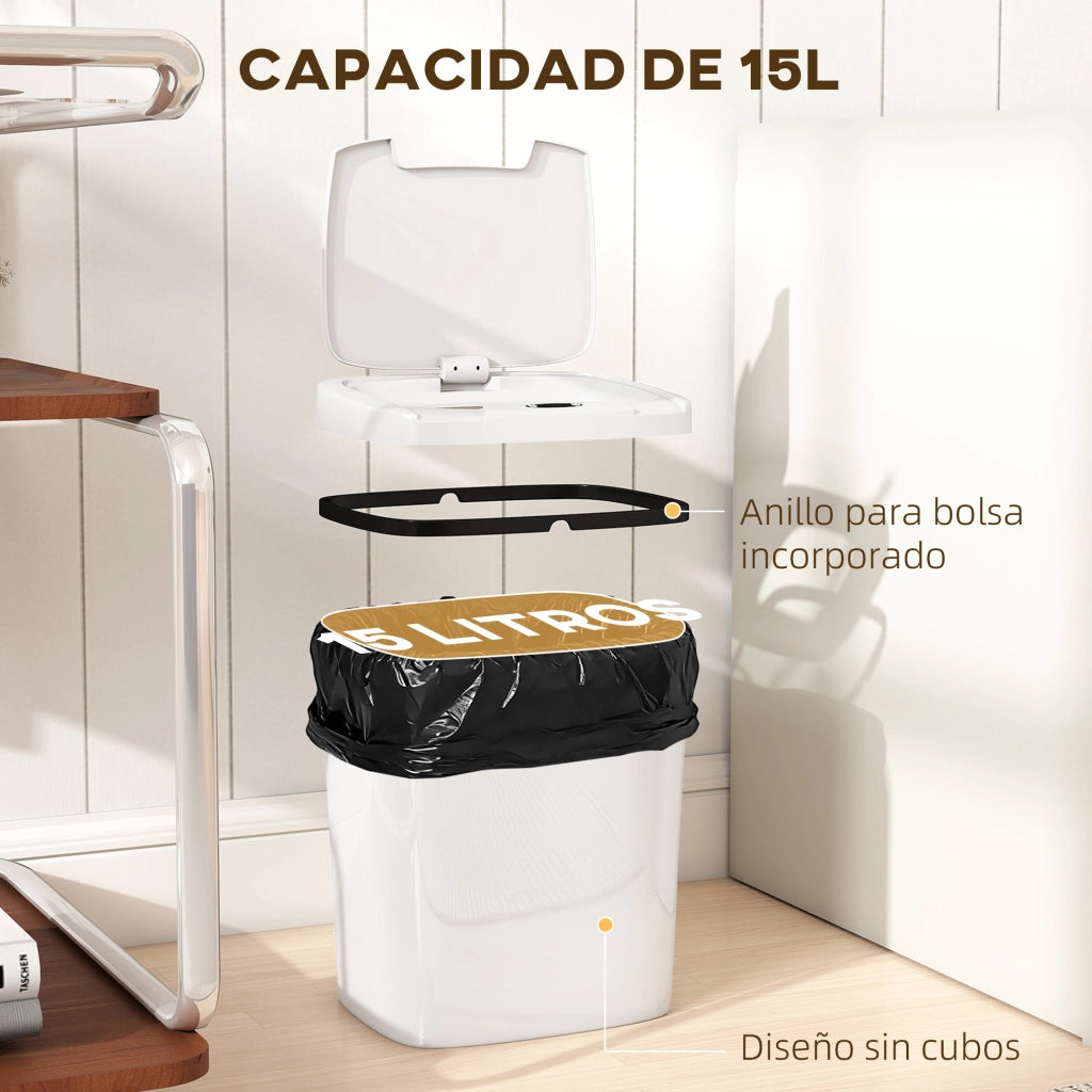 Cestino da Cucina Automatico 15 L ¨C Minimal ¨C Bianco