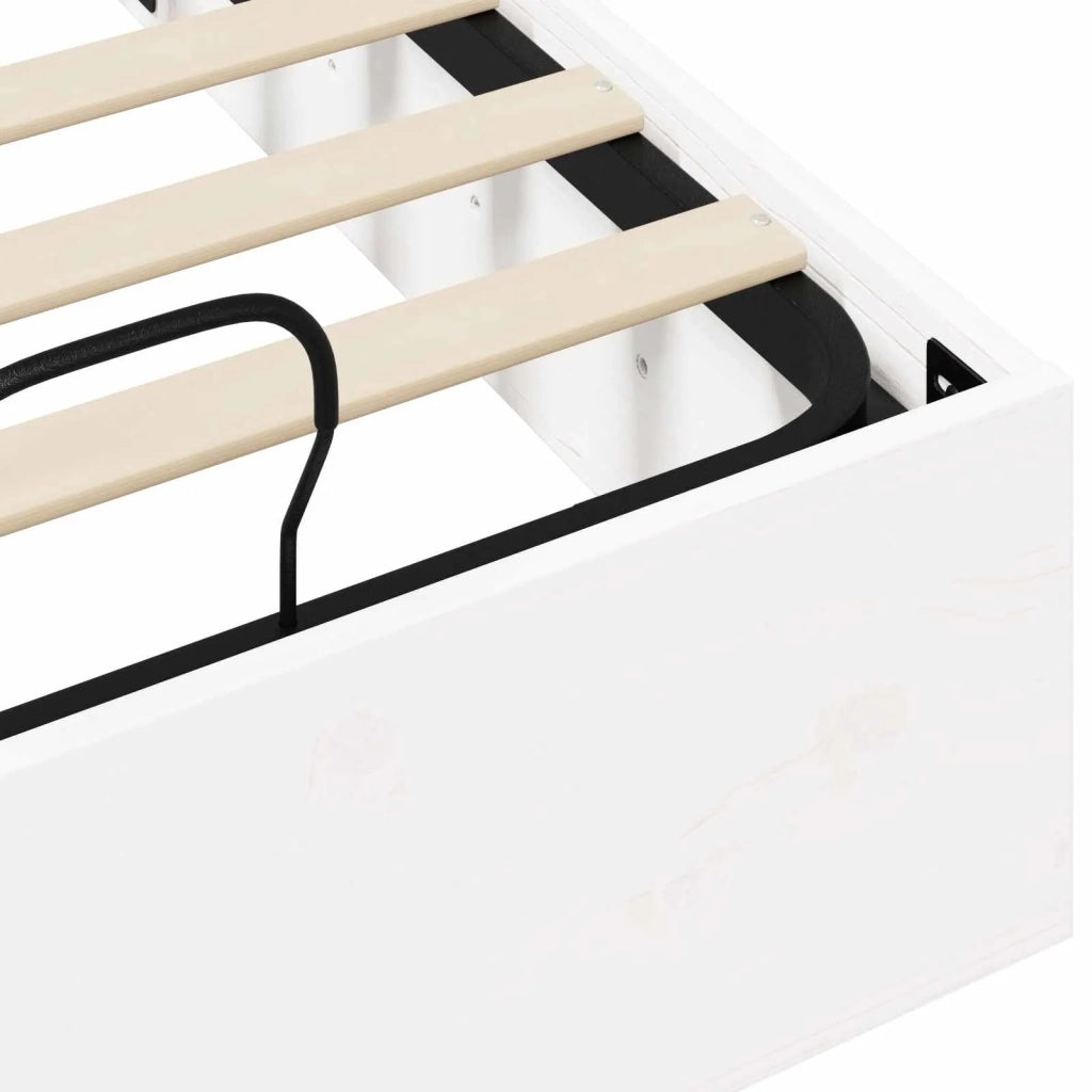 Telaio del Letto Ottomano con Ripostiglio Bianco 80 x 200 cm 3418766