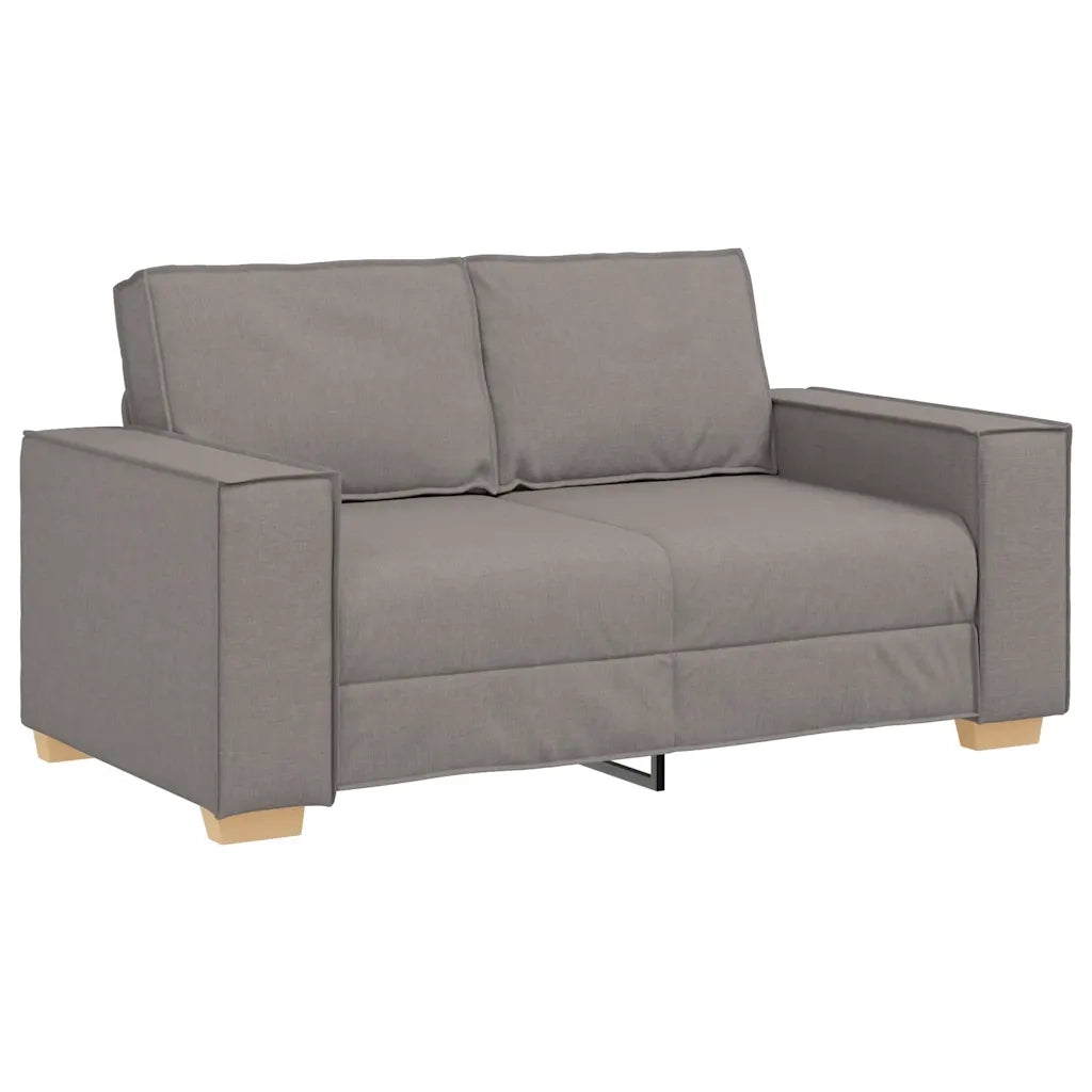 Divano a 2 posti tortora 160x78x84 cm in tessuto 4104976