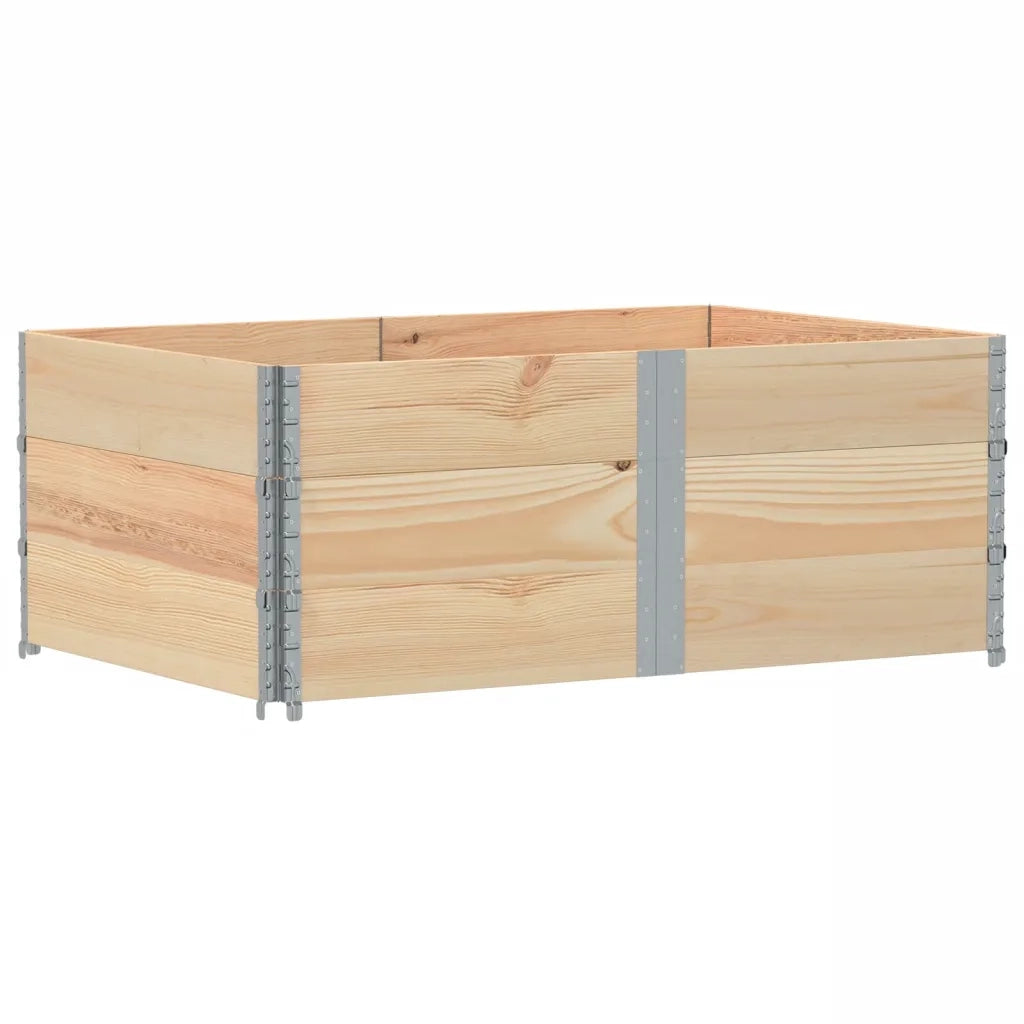 Paretali per Pallet 3 pz 150x100 cm in Legno Massello di Pino 3295382