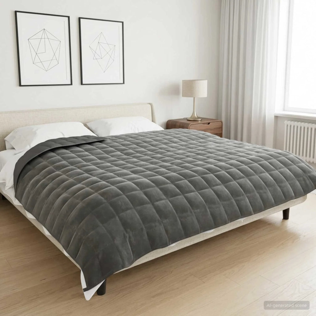 Coperta Ponderata Antracite 200 x 225 cm 13 kg 100% Cotone 205T 42044044