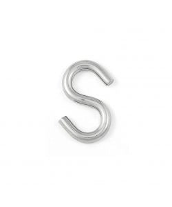 GANCIO A 'S' Ø 5 mm - 46x27 mm