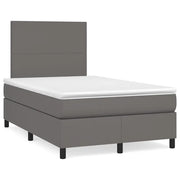 Giroletto Molle con Materasso e LED Grigio 120x190cm Similpelle 3270285
