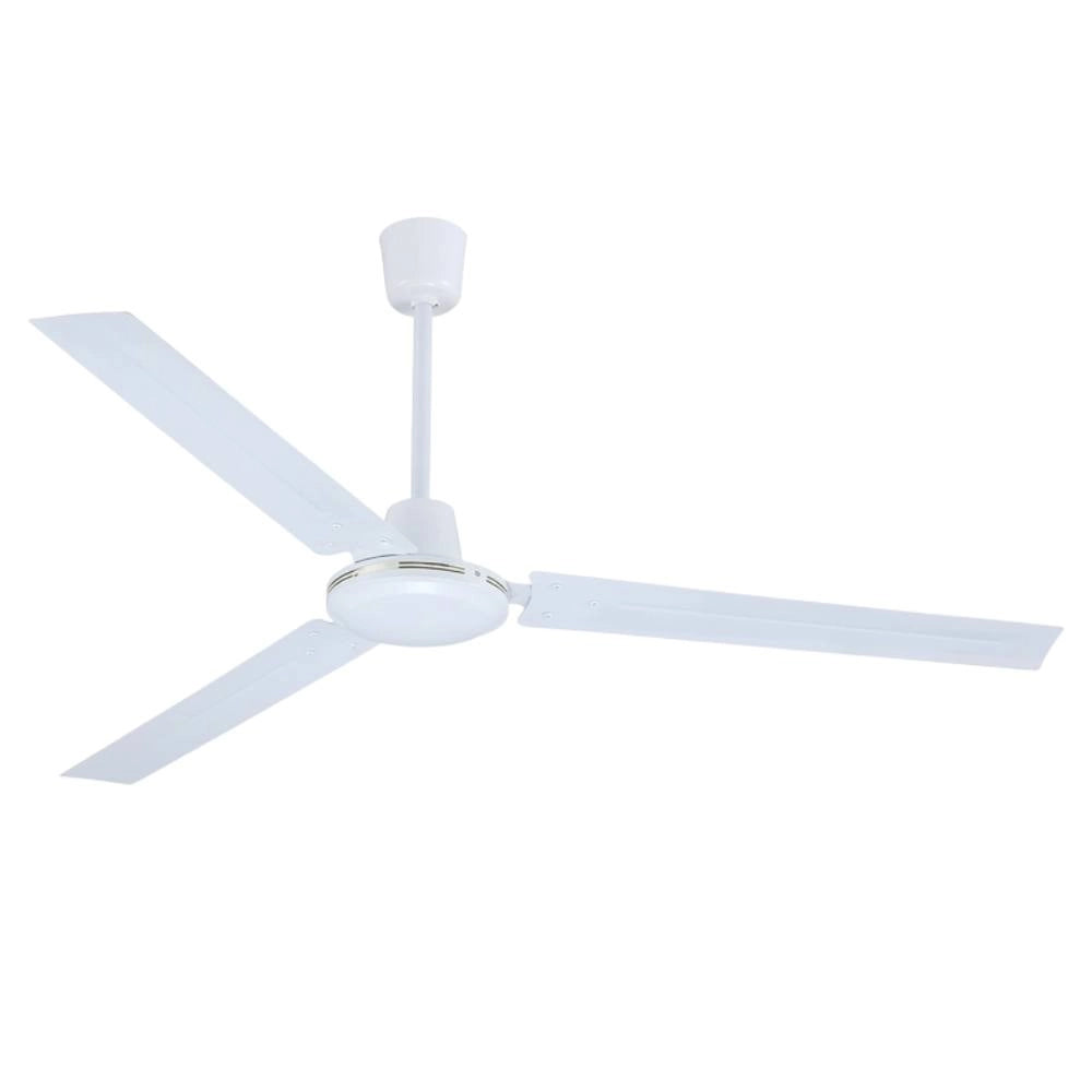 Ventilatore da soffitto industriale zephir zfs8120 70w bianco 3 pale *** diametro 120 centimetri, confezione 1